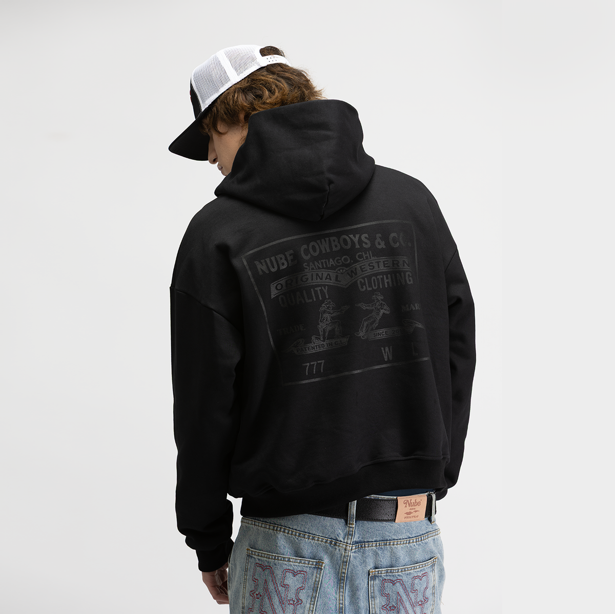 Cowboys & Co. Black Boxy Hoodie