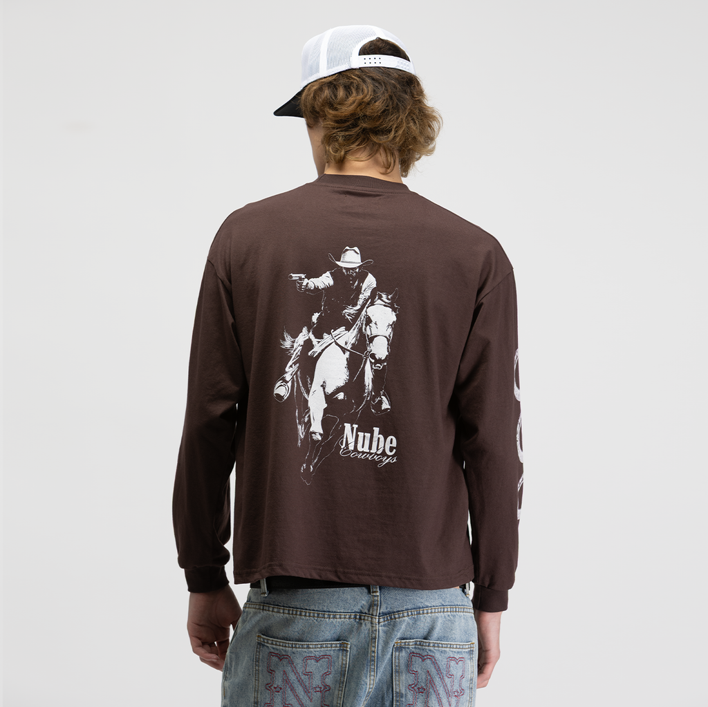 Nube Cowboys Brown Long Sleeve Tee