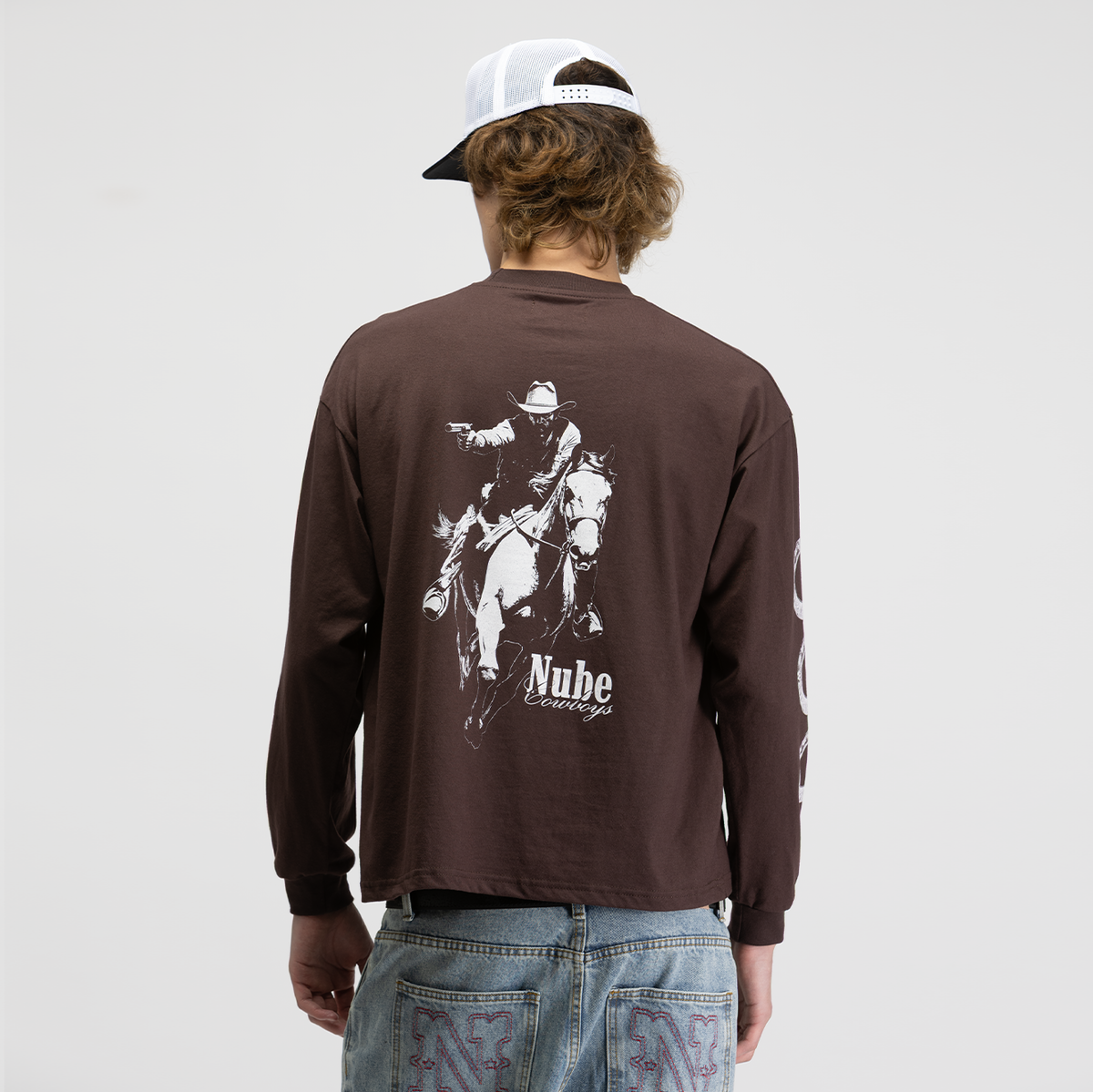 Nube Cowboys Brown Long Sleeve Tee