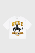 Nube Western White Boxy Tee