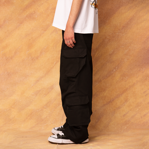 Nube Double Cargo Black Pants