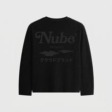 Cargar imagen en el visor de la galería, Japanese Logo Waffle Long sleeve Black