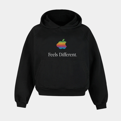 Feels Different Black Raglan Hoodie