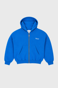 Heavy Basic Zip Hoodie Blue