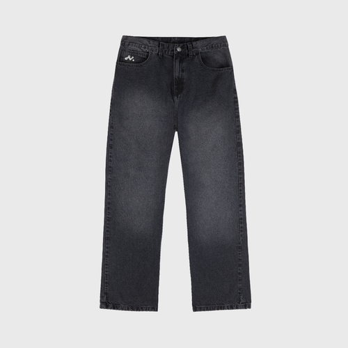 Music System Baggy Jeans Washed Black