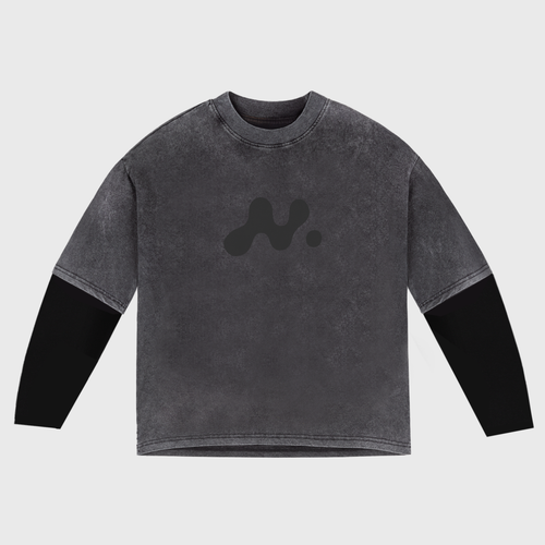 NMS Fake Long Sleeve Washed Tee