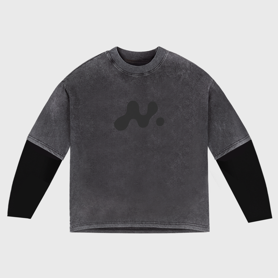 NMS Fake Long Sleeve Washed Tee