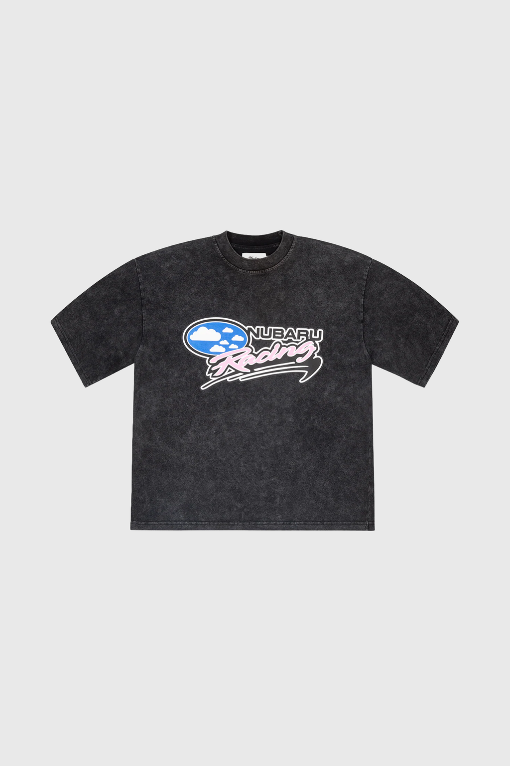 Nubaru Racing Washed Black Tee