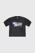 Nubaru Racing Washed Black Tee