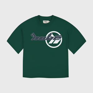 Homogenic Bottle Green Boxy Tee