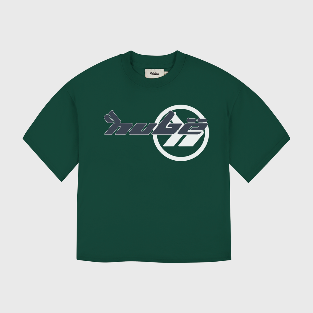 Homogenic Bottle Green Boxy Tee