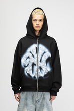 Cargar imagen en el visor de la galería, Nubees Bling Zip Hoodie Black