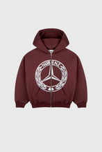 Cargar imagen en el visor de la galería, Nubenz Chrome Zip Hoodie Chocolate