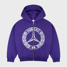 Cargar imagen en el visor de la galería, Nubenz Chrome Zip Hoodie Purple
