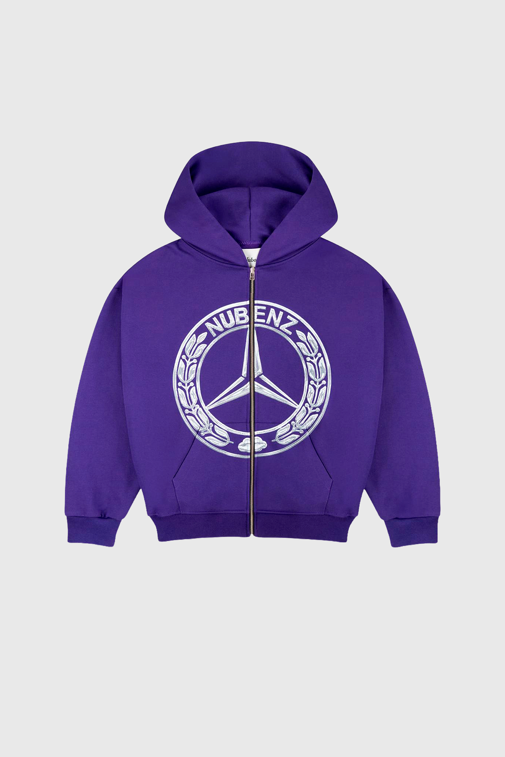Nubenz Chrome Zip Hoodie Purple