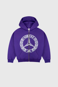 Nubenz Chrome Zip Hoodie Purple