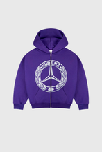 Cargar imagen en el visor de la galería, Nubenz Chrome Zip Hoodie Purple