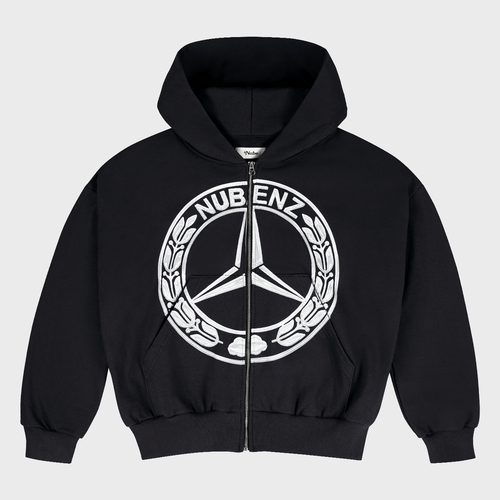Nubenz Chrome Zip Hoodie Black