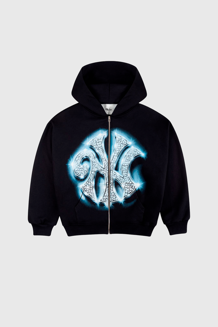 Nubees Bling Zip Hoodie Black