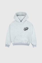 Cargar imagen en el visor de la galería, Pixel Web Melange Grey Hoodie