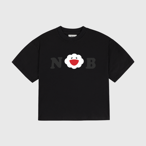 Takashi Cloud Black Boxy Tee
