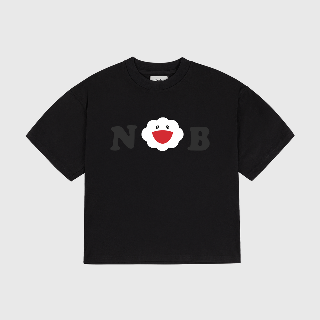 Takashi Cloud Black Boxy Tee