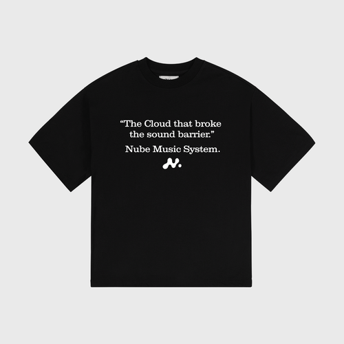 Sound Barrier Black Boxy Tee