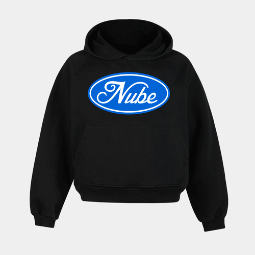 Script Logo Black Raglan Hoodie