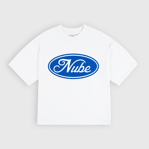 Script Logo White Boxy Tee