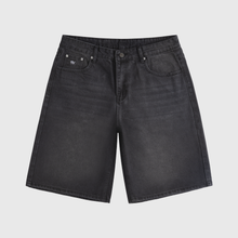 Cargar imagen en el visor de la galería, Small N Baggy Shorts Black Washed