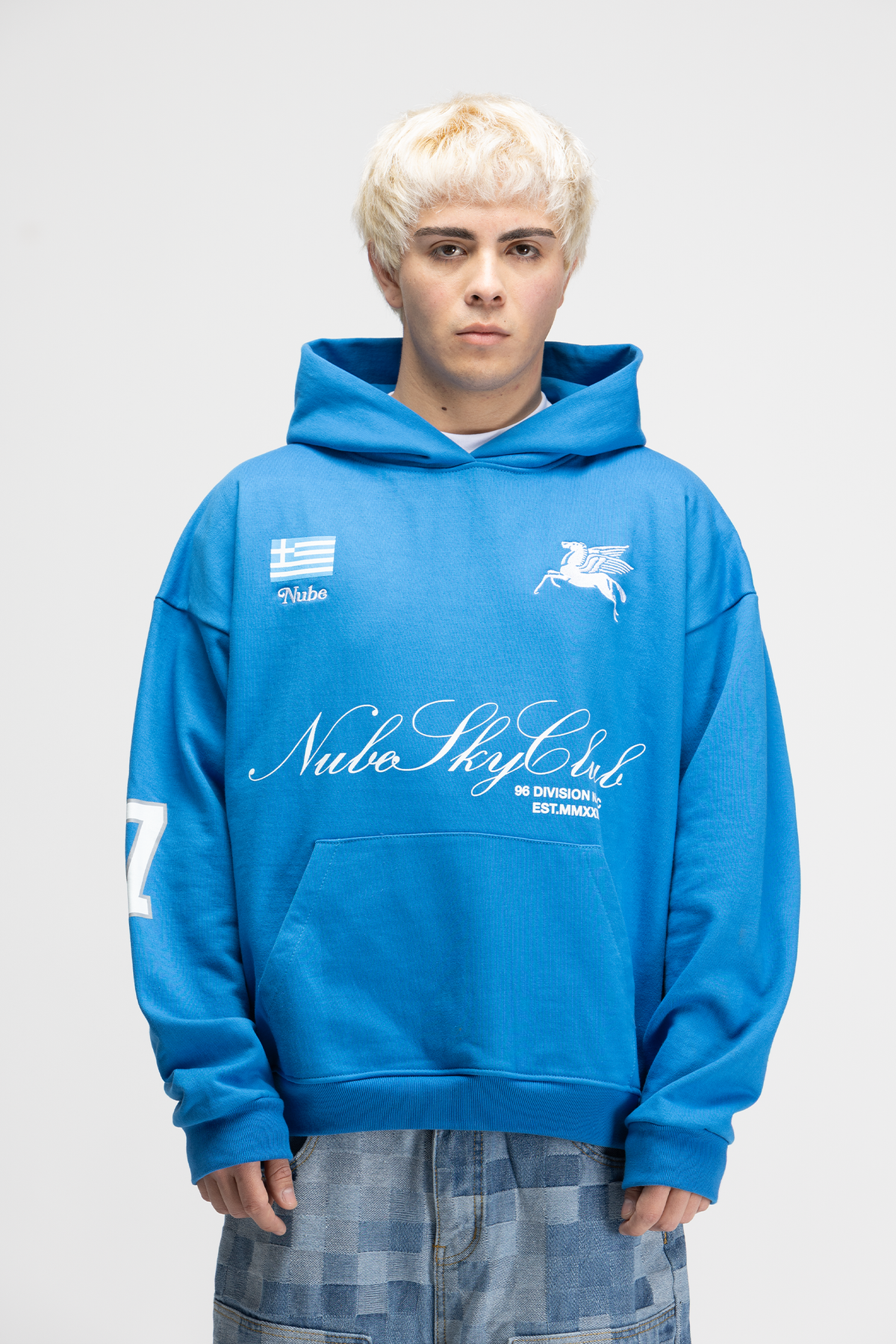 Nube sky club Greece Blue Hoodie