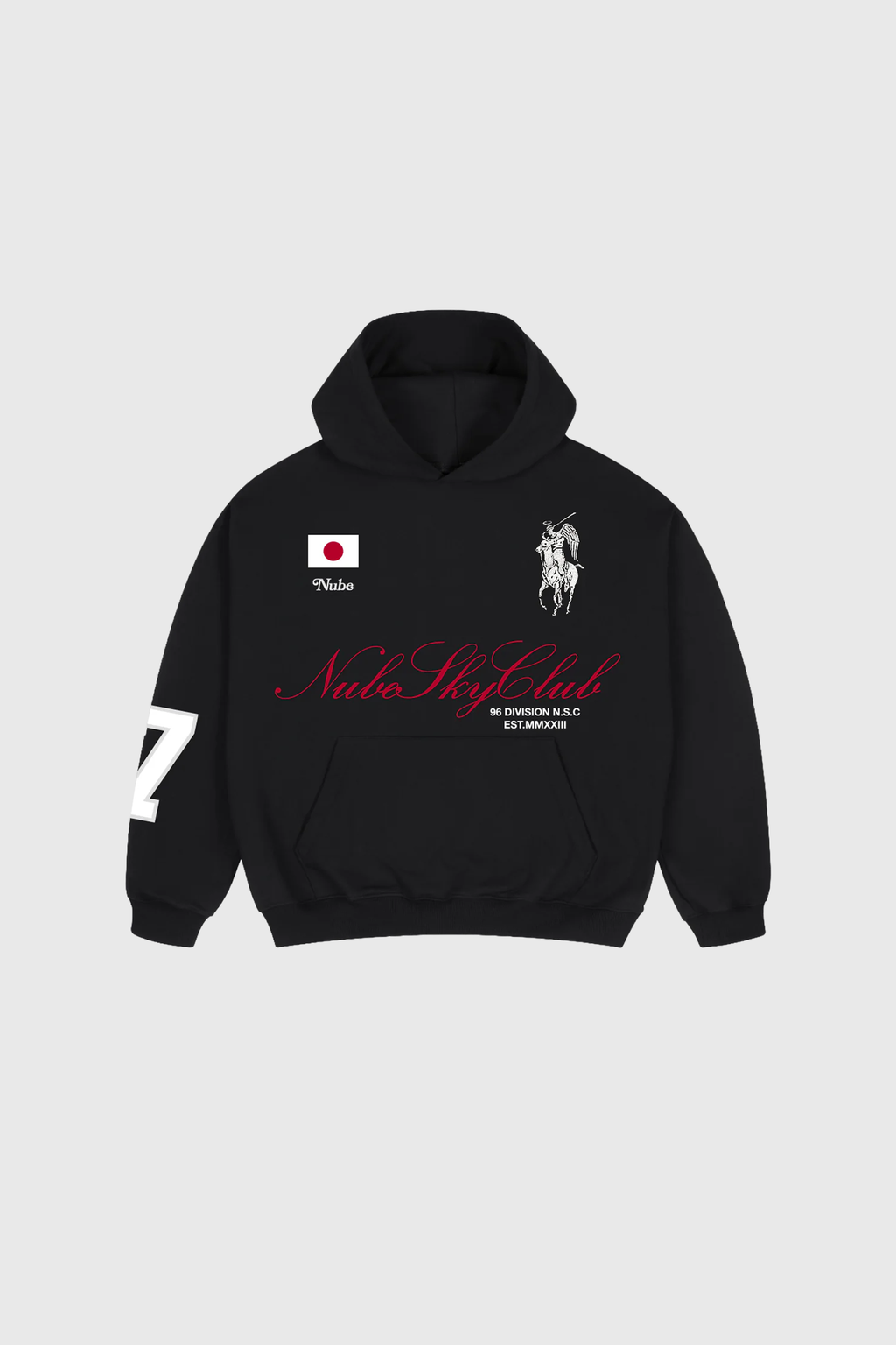 Nube sky club Japan Black Hoodie
