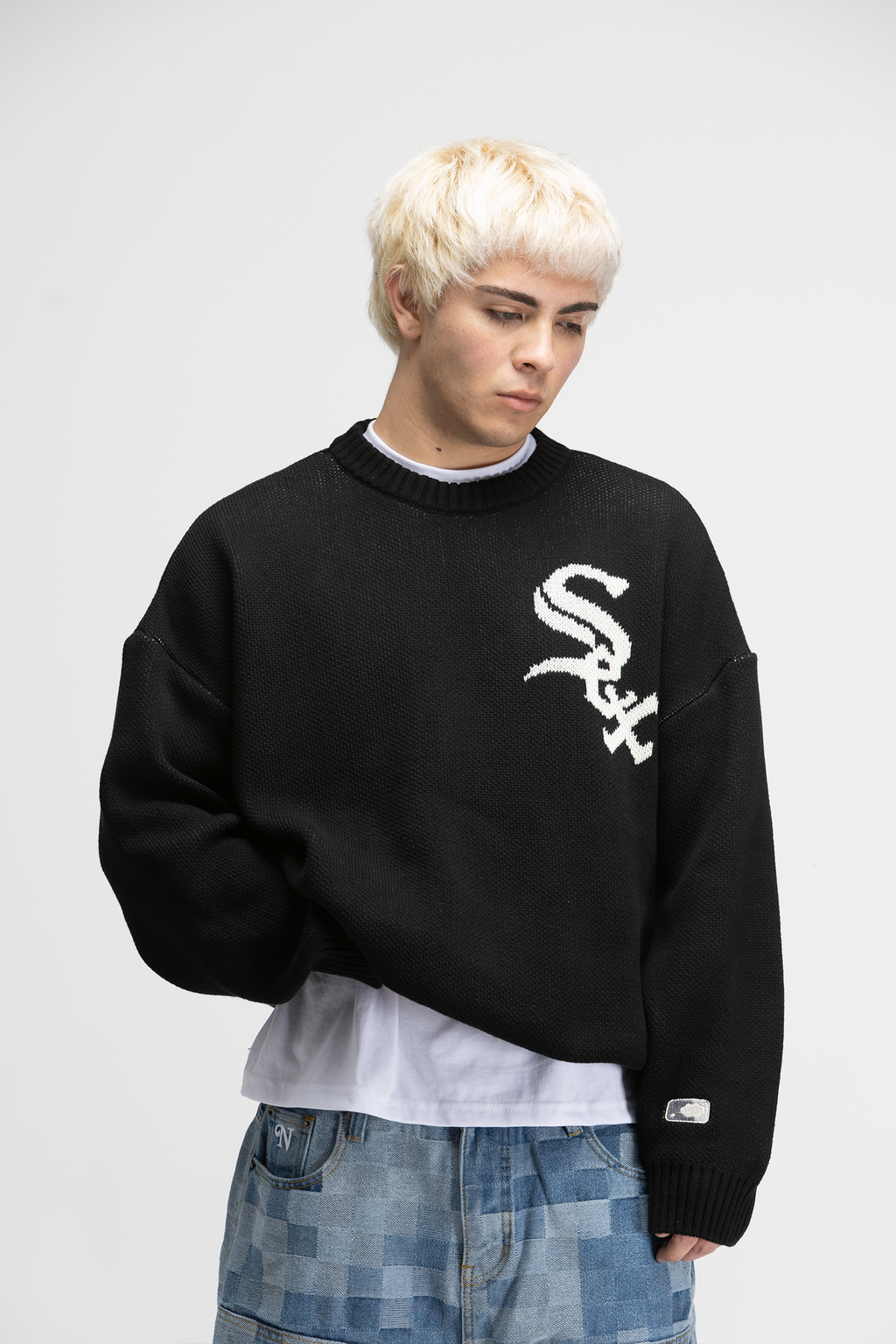 White S*x Black Sweater