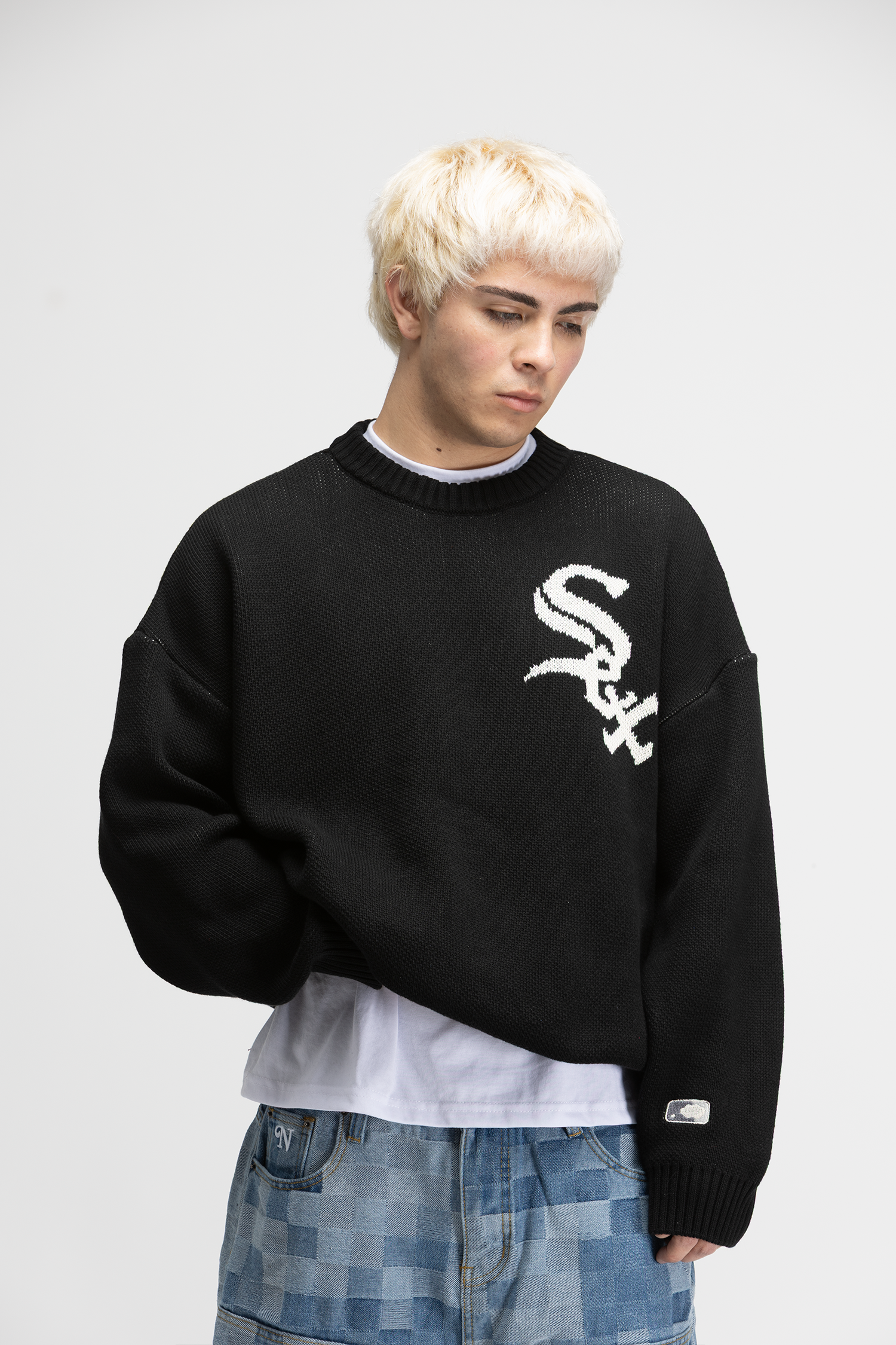 White S*x Black Sweater