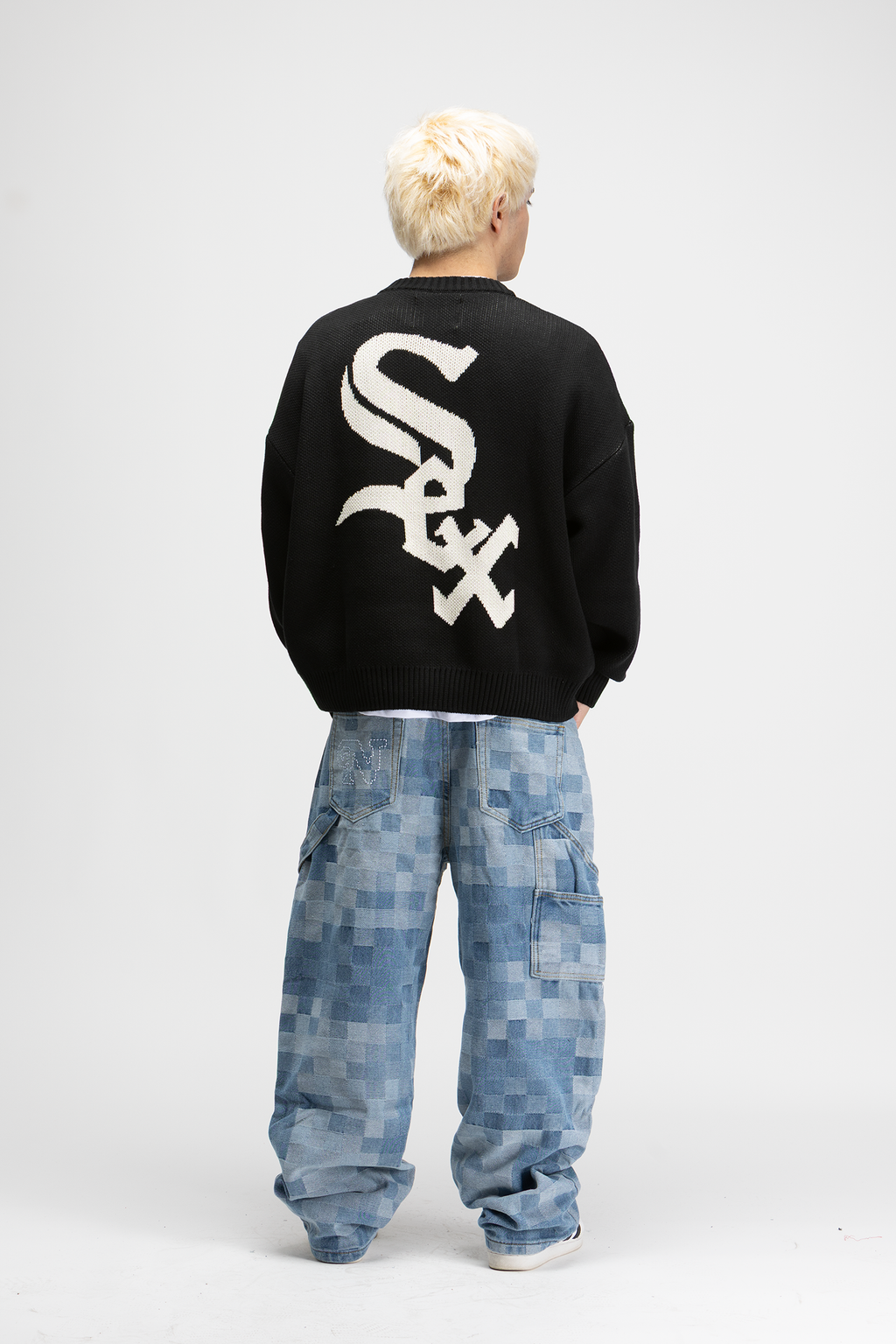 White S*x Black Sweater
