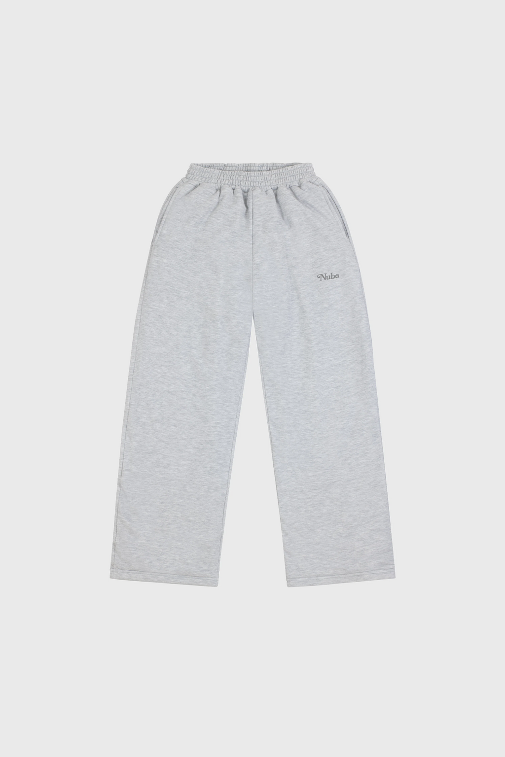 Heavy Basic Sweatpants Melange Grey