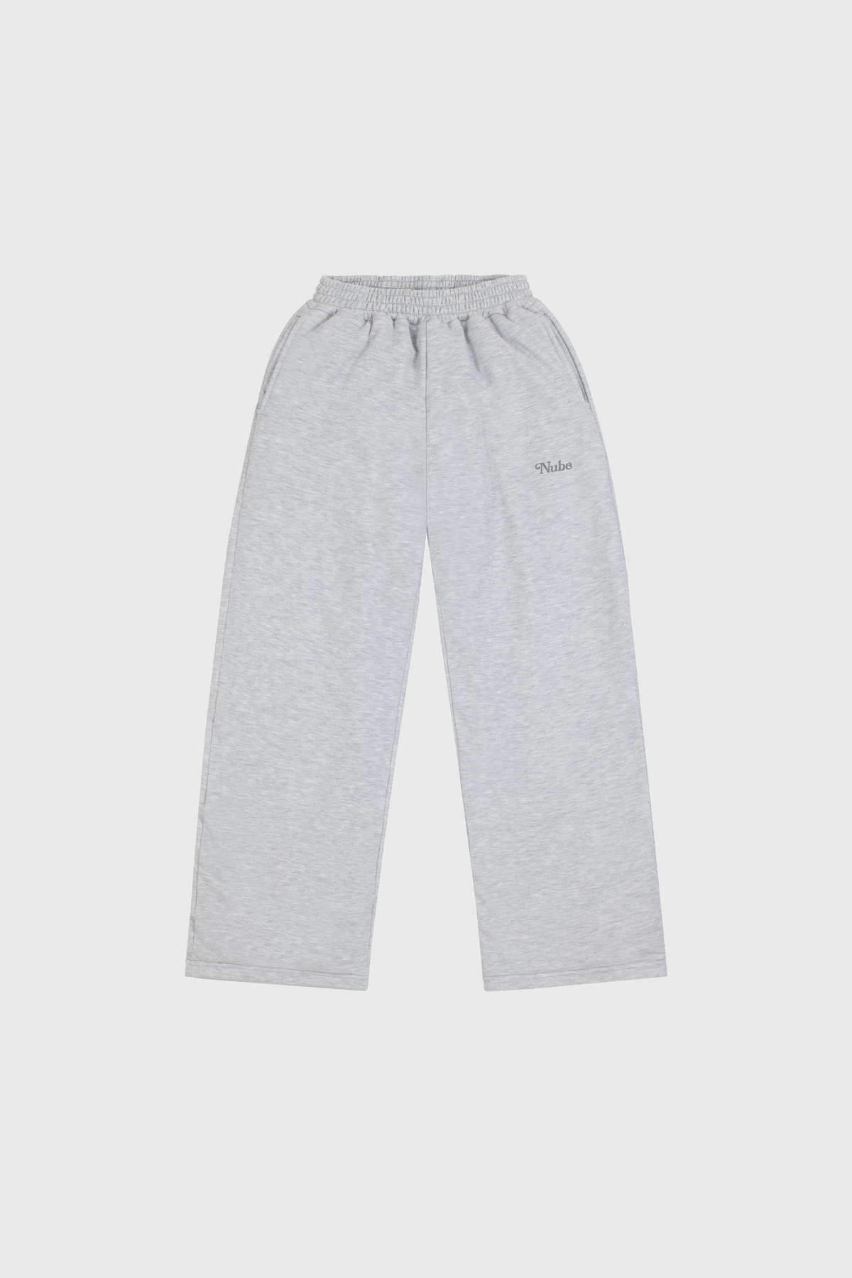 Heavy Basic Sweatpants Melange Grey