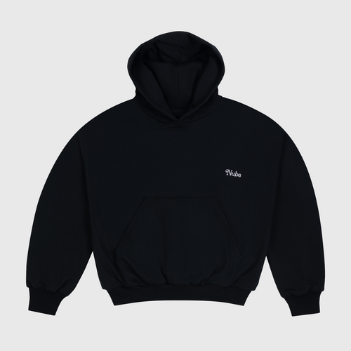 Basic Black Boxy Hoodie