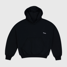 Cargar imagen en el visor de la galería, Heavy &amp; Cozy Black Boxy Hoodie