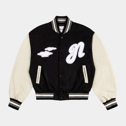 Nubes Varsity Jacket Black
