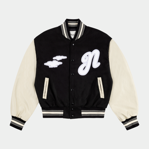 Nubes Varsity Jacket Black