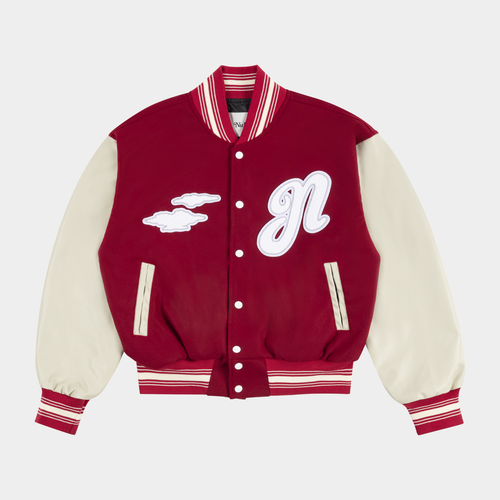 Nubes Varsity Jacket Red