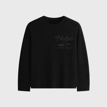 Cargar imagen en el visor de la galería, Japanese Logo Waffle Long sleeve Black