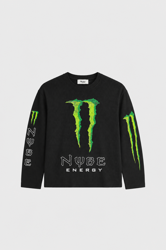 Energy Waffle Long sleeve Black