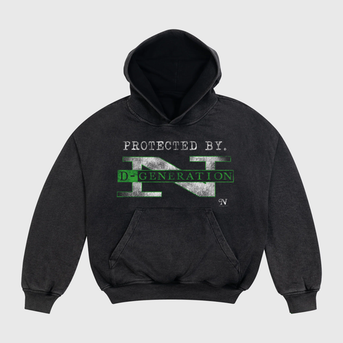 D Generation N Washed Black Hoodie
