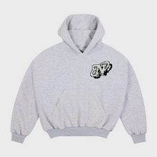 Cargar imagen en el visor de la galería, Pixel Web Melange Grey Hoodie
