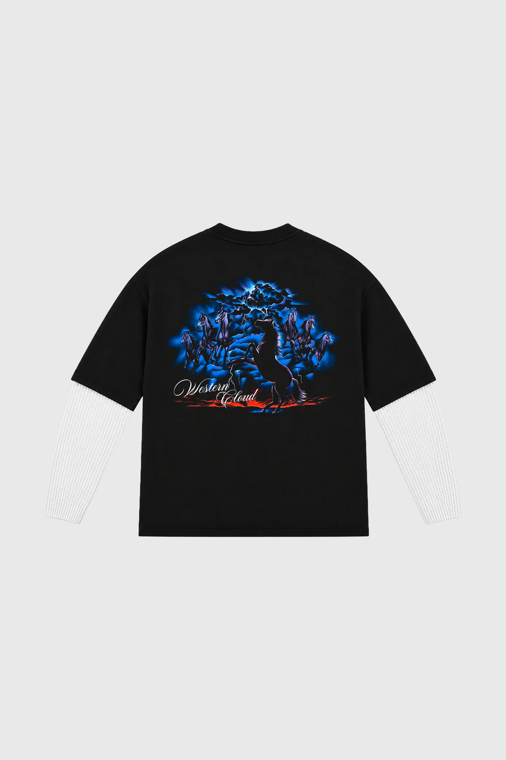 Seven Horses Waffle Fake Long Sleeve