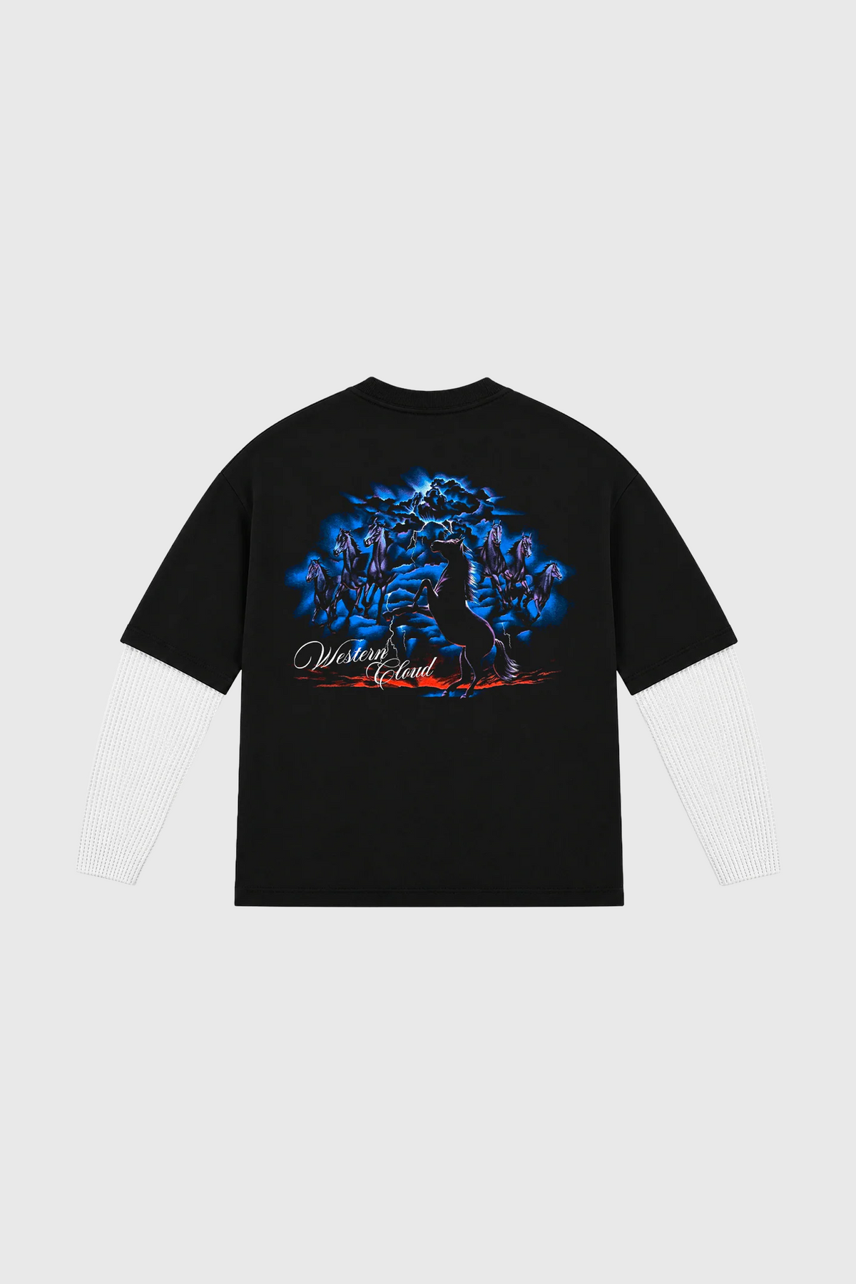 Seven Horses Waffle Fake Long Sleeve