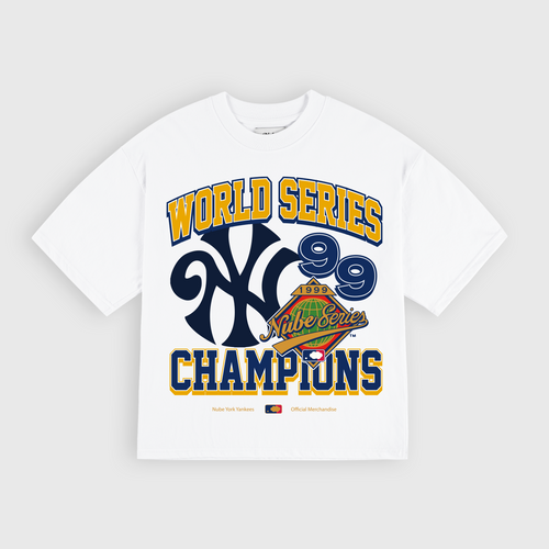 World Series White Boxy Tee