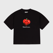 Cargar imagen en el visor de la galería, Lovers Happy Heart Black Boxy Tee